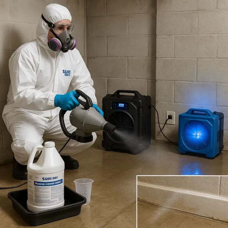 Sanitization and Odor Removal process in Medfield, MA